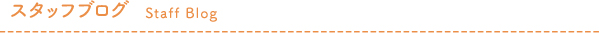 スタッフブログ